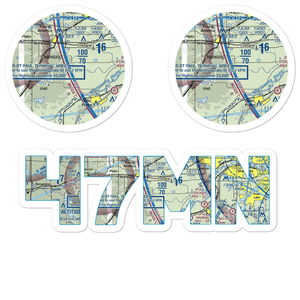 Sons Private-Commercial Airport (47MN) VFR Sectional Sticker Pack