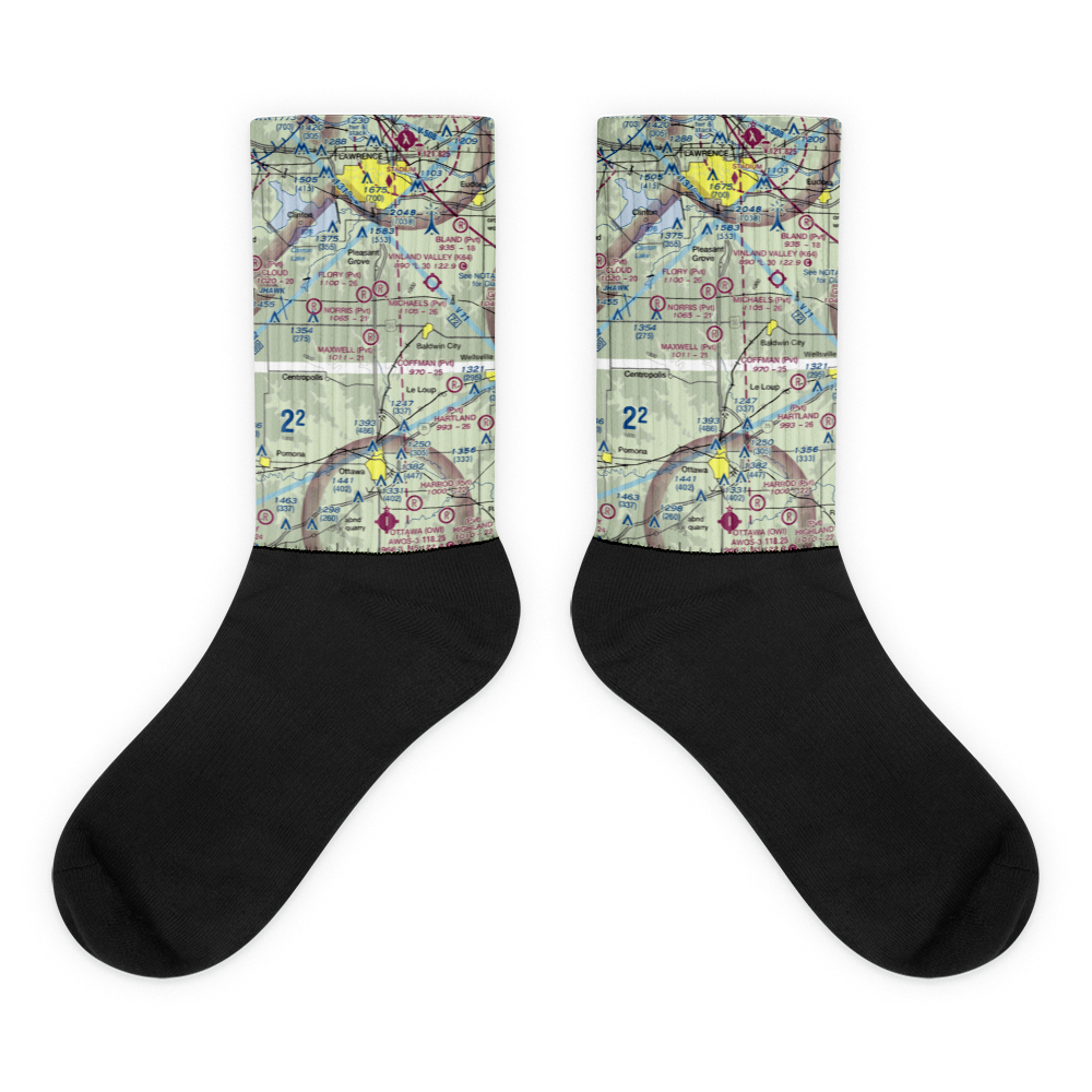 Maxwell Airport (47KS) VFR Sectional Socks 