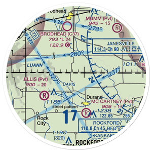 Flying Z Ranch Airport (47IS) VFR Sectional Sticker (20 mile)