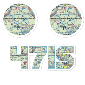 Flying Z Ranch Airport (47IS) VFR Sectional Sticker Pack