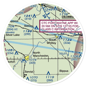 Westrick Airport (47II) VFR Sectional Sticker (20 mile)