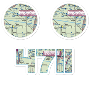 Westrick Airport (47II) VFR Sectional Sticker Pack