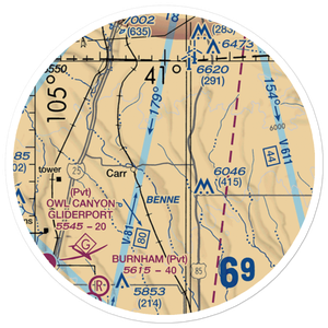 Mile Hi Airport (47CO) VFR Sectional Sticker (20 mile)