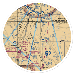Mile Hi Airport (47CO) VFR Sectional Sticker (30 mile)