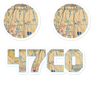 Mile Hi Airport (47CO) VFR Sectional Sticker Pack