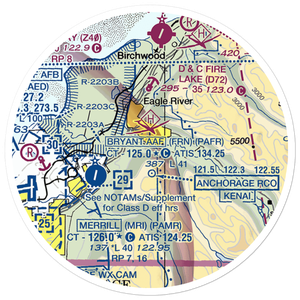 Highland Airport (47AK) VFR Sectional Sticker (20 mile)