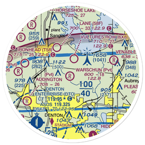 Windy Hill Airport (46XS) VFR Sectional Sticker (20 mile)