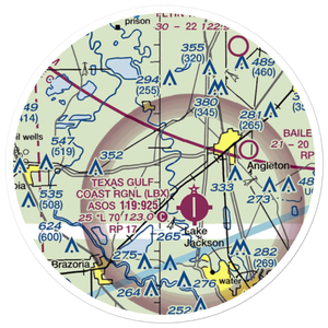 Phillips Corporation Airport (46TX) VFR Sectional Sticker (20 mile)