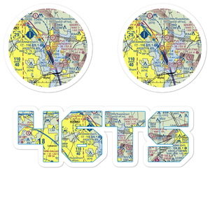 Lavon North Airport (46TS) VFR Sectional Sticker Pack