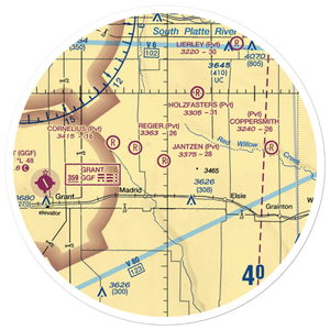 Jantzen Airport (46NE) VFR Sectional Sticker (30 mile)