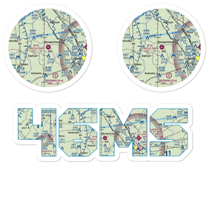 Circle Bar Ranch Airport (46MS) VFR Sectional Sticker Pack
