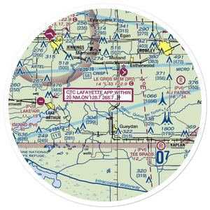 Venissat Airstrip (46LS) VFR Sectional Sticker (30 mile)