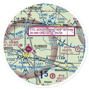 Ames Field (46IN) VFR Sectional Sticker (20 mile)