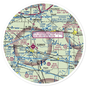 Ames Field (46IN) VFR Sectional Sticker (30 mile)