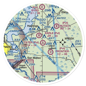 Tater Farms Strip (46FD) VFR Sectional Sticker (20 mile)