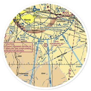 Huerfano Agricultural Airport (46CO) VFR Sectional Sticker (30 mile)