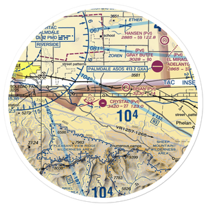 Crystal Airport (46CN) VFR Sectional Sticker (30 mile)