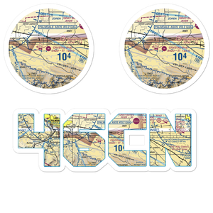 Crystal Airport (46CN) VFR Sectional Sticker Pack