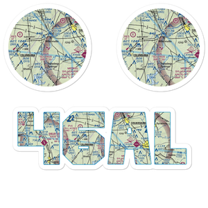 Sly Pig's Base Seaplane Base (46AL) VFR Sectional Sticker Pack