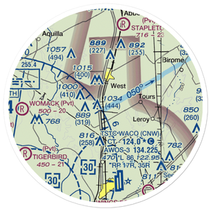 West Airpark (45TX) VFR Sectional Sticker (20 mile)