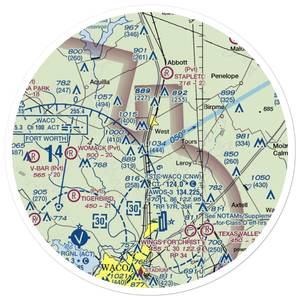 West Airpark (45TX) VFR Sectional Sticker (30 mile)