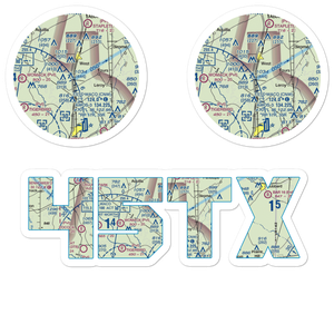 West Airpark (45TX) VFR Sectional Sticker Pack