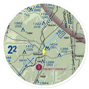 Stilwell Airport (45OL) VFR Sectional Sticker (20 mile)