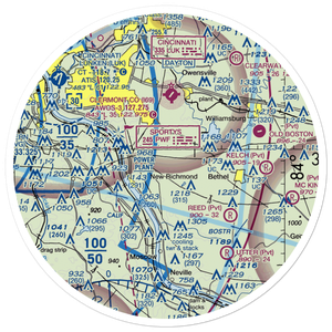 Boober Airport (45OH) VFR Sectional Sticker (30 mile)