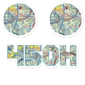 Boober Airport (45OH) VFR Sectional Sticker Pack