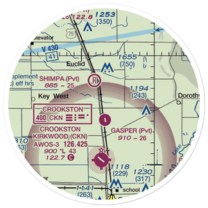 Kaml Airstrip (45MN) VFR Sectional Sticker (20 mile)