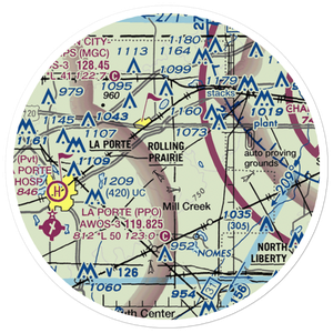 Cummings Field (45II) VFR Sectional Sticker (20 mile)