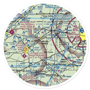 Cummings Field (45II) VFR Sectional Sticker (30 mile)