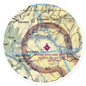 Hermitage Airport (45CN) VFR Sectional Sticker (20 mile)