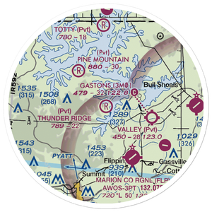 Thunder Ridge Ranch (45AR) VFR Sectional Sticker (20 mile)