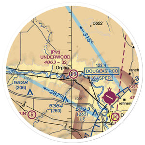 Underwood Airport (44WY) VFR Sectional Sticker (20 mile)