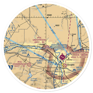 Underwood Airport (44WY) VFR Sectional Sticker (30 mile)