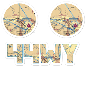Underwood Airport (44WY) VFR Sectional Sticker Pack