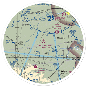 Mc David Ranch Airport (44TS) VFR Sectional Sticker (30 mile)