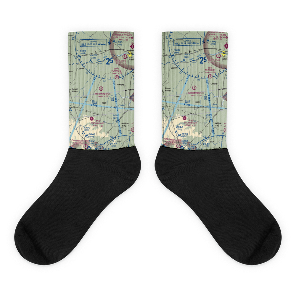 Mc David Ranch Airport (44TS) VFR Sectional Socks 