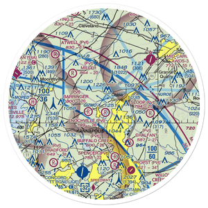 Broadway Airfield (44NC) VFR Sectional Sticker (30 mile)