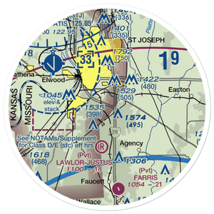 Butch's Strip STOLport (44MO) VFR Sectional Sticker (20 mile)