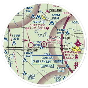 Airbatco Field (44MI) VFR Sectional Sticker (20 mile)