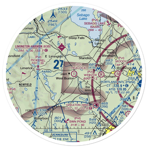 Heacock Field Ultralight Flightpark (44ME) VFR Sectional Sticker (30 mile)