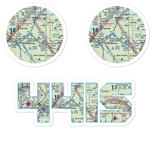 Potter Airport (44IS) VFR Sectional Sticker Pack