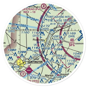 The Wolf Den Airport (44II) VFR Sectional Sticker (20 mile)