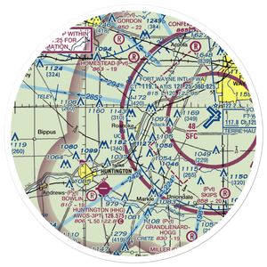 The Wolf Den Airport (44II) VFR Sectional Sticker (30 mile)