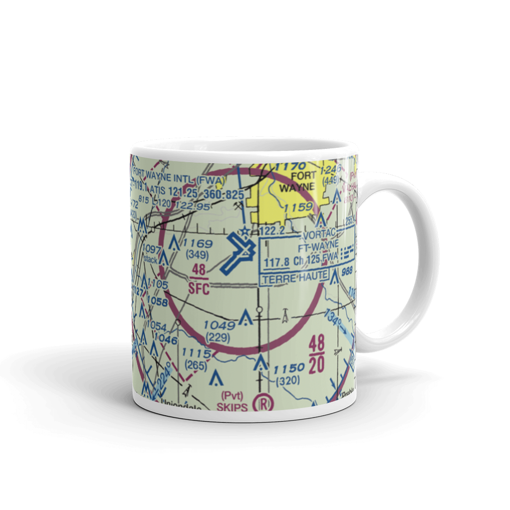 The Wolf Den Airport (44II) VFR Sectional  Mug 