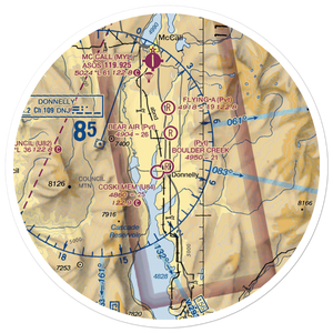 Boulder Creek Airstrip (44ID) VFR Sectional Sticker (30 mile)