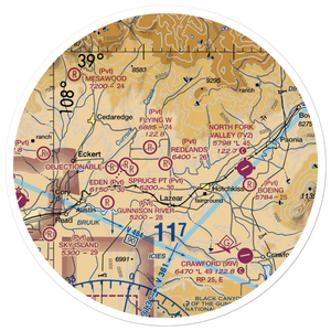 Redlands Airport (44CO) VFR Sectional Sticker (30 mile)