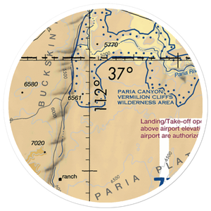 Sandhill Ranch Airport (44AZ) VFR Sectional Sticker (20 mile)